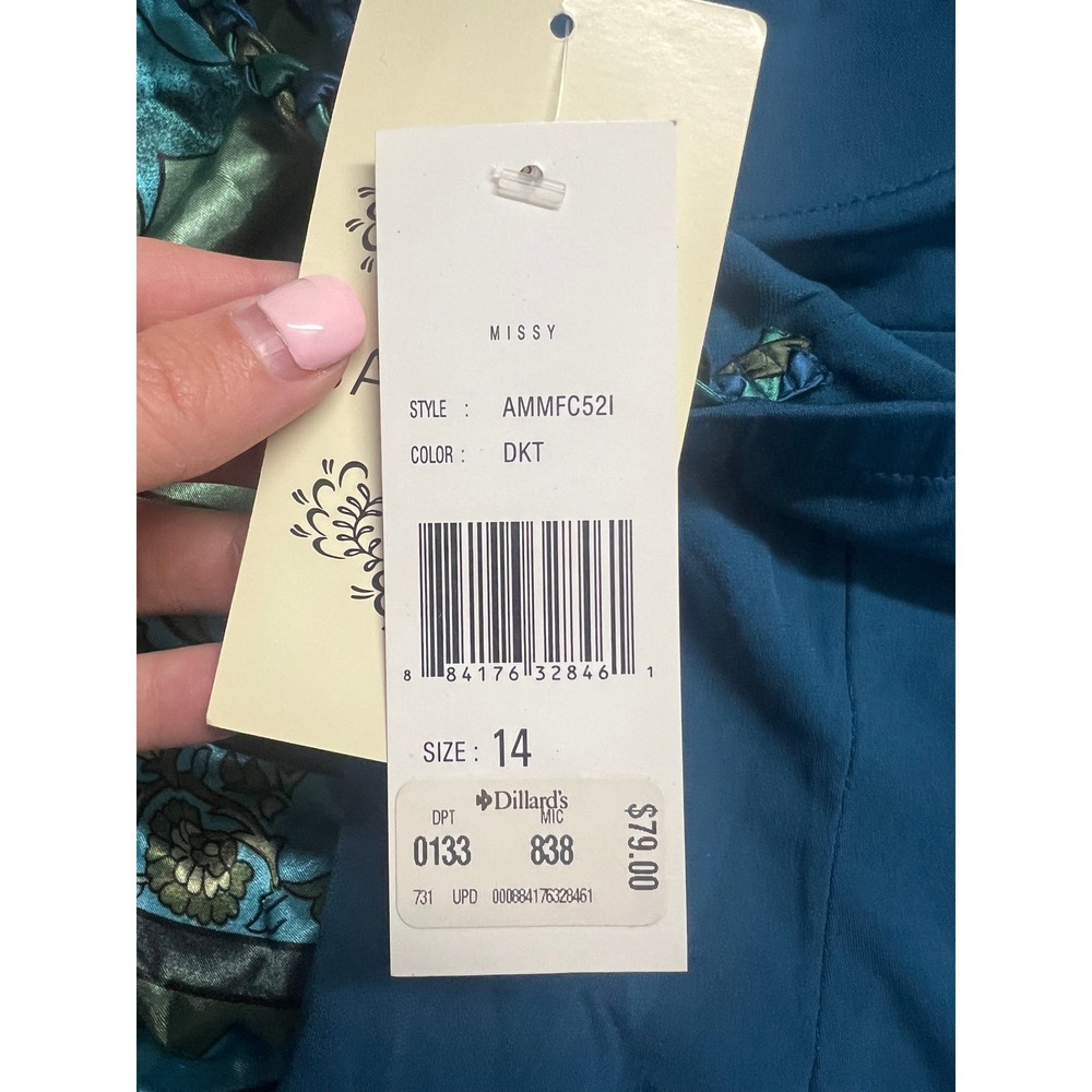 NWT Teal Ruched Handkerchief Hem Boho Midi Dress Size 14 Flirty Fairy - Picture 8 of 16